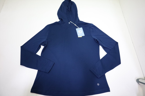 FootJoy Golf Temposeries Hoodie Pullover Womens Size Small Navy 1010E 01312215 FootJoy Golf Temposeries Hoodie Pullover Womens Size Small Navy 1010E 01312215