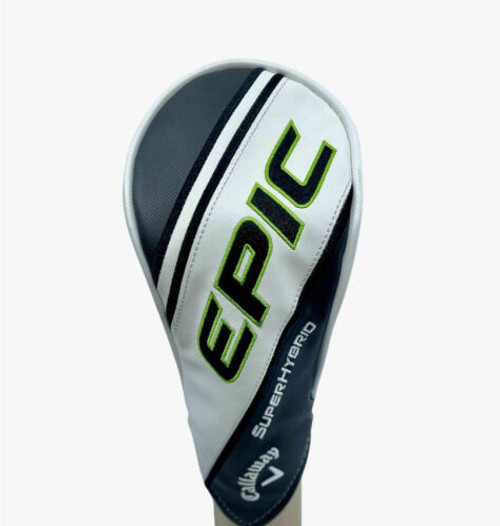 Callaway Golf Epic Super Hybrid Head Cover Good White/Green/Gray Callaway Golf Epic Super Hybrid Head Cover Good White/Green/Gray