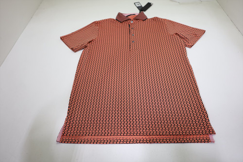 Greyson Golf Moonshine Polo  Mens Size  Small Coral Regular 1050F New  01309965