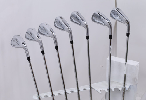 Titleist T350 3G Iron Set 5-Pw, Aw Stiff Flex Amt Black S300 Steel 12602578 Good