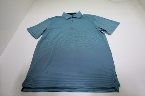 Greyson Saranac Polo Mens Size Medium Maltese Blue/Torrent 910E New 01291095 Greyson Saranac Polo Mens Size Medium Maltese Blue/Torrent 910E New 01291095