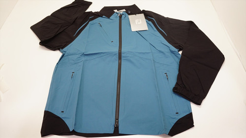 FootJoy DryJoy Select Rain Jacket Mens Size Medium Slate & Black 936A 01182108 FootJoy DryJoy Select Rain Jacket Mens Size Medium Slate & Black 936A 01182108