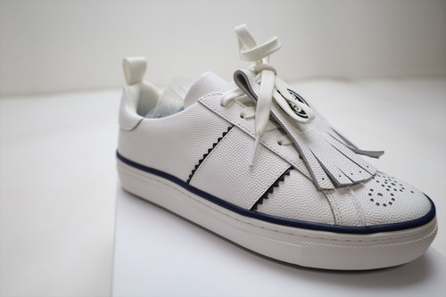 G/Fore DURF SADDLE STRIPE LEATHER KILTIE Shoes Womens Size 7 SNOW/TWILIGHT 6036 G/Fore DURF SADDLE STRIPE LEATHER KILTIE Shoes Womens Size 7 SNOW/TWILIGHT 6036