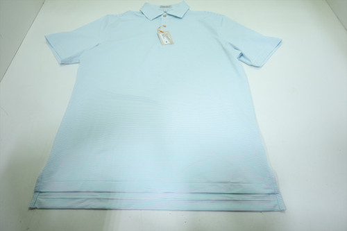 Peter Millar Golf Solid Polo Mens Size Medium WH/ME Regular New INV12547858 Peter Millar Golf Solid Polo Mens Size Medium WH/ME Regular New INV12547858