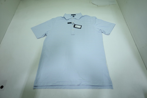 Peter Millar Golf Solid Polo Mens Size Medium WHITE Regular New INV12614663 Peter Millar Golf Solid Polo Mens Size Medium WHITE Regular New INV12614663