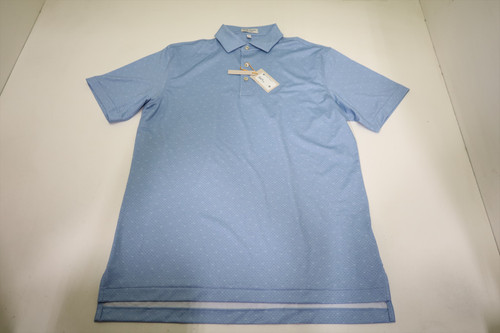 Peter Millar Golf Pattern Polo Mens Size Medium COTTAGE BLUE New INV12613432 Peter Millar Golf Pattern Polo Mens Size Medium COTTAGE BLUE New INV12613432