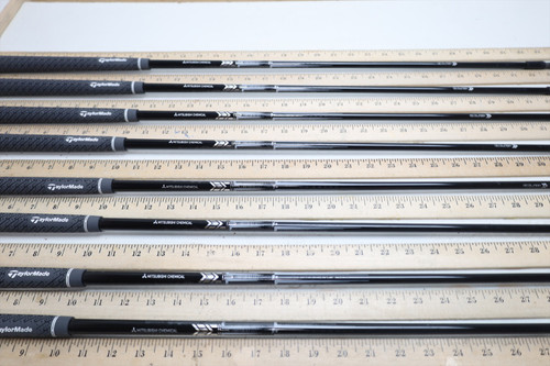 Mitsubishi Mmt Taper Tip 75 75g Stiff 33.75"-37" Iron Shaft Set Pulls 02249 Mitsubishi Mmt Taper Tip 75 75g Stiff 33.75"-37" Iron Shaft Set Pulls 02249