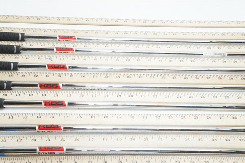 Kbs S-Taper Ht 125 125g Stiff+ 34.5"-37.5" 7p Iron Shaft Set Pulls .355 8528 Kbs S-Taper Ht 125 125g Stiff+ 34.5"-37.5" 7p Iron Shaft Set Pulls .355 8528