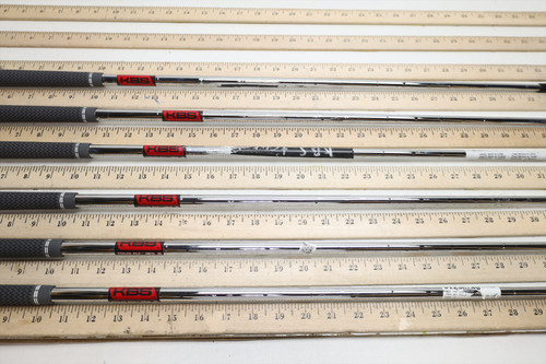 Kbs Tour Flt 120 120g Stiff 34.5"-37.25" Iron Shaft Set Pulls 36740 Kbs Tour Flt 120 120g Stiff 34.5"-37.25" Iron Shaft Set Pulls 36740