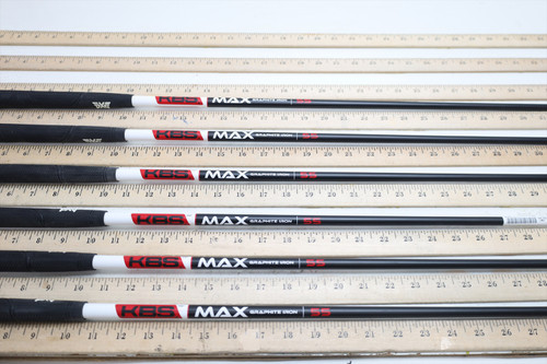 Kbs Max Graphite 55 55g Regular 34"-36.25" Iron Shaft Set Pulls 04371 Kbs Max Graphite 55 55g Regular 34"-36.25" Iron Shaft Set Pulls 04371
