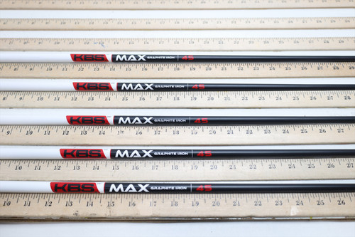 Kbs Max Graphite 45 45g Lite 33.25"-35.5" Iron Shaft Set Pulls 11759 Kbs Max Graphite 45 45g Lite 33.25"-35.5" Iron Shaft Set Pulls 11759