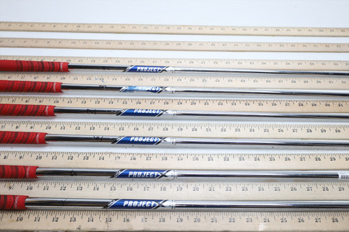Project X Blue Label Steel 125g 6.5 X 35.5"-38.25" Iron Shaft Set Pulls 2881 Project X Blue Label Steel 125g 6.5 X 35.5"-38.25" Iron Shaft Set Pulls 2881