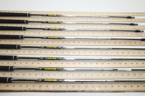 True Temper Dynamic Gold Mid 100 S300 34"-37.5" Iron Shaft Set Pulls 36624 True Temper Dynamic Gold Mid 100 S300 34"-37.5" Iron Shaft Set Pulls 36624