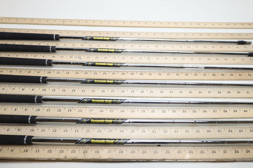 True Temper Dynamic Gold Mid 100 S300 33.75"-37.5" Iron Shaft Set Pulls 36625 True Temper Dynamic Gold Mid 100 S300 33.75"-37.5" Iron Shaft Set Pulls 36625