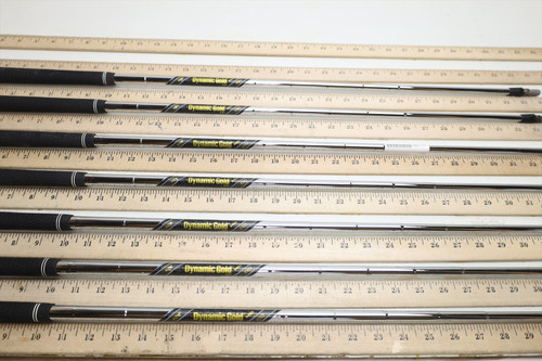 True Temper Dynamic Gold Mid 100 R300 34"-37.25" Iron Shaft Set Pulls 36631