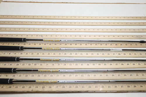 True Temper Dynamic Gold 120 S300 34.5"-36.75" Iron Shaft Set Pulls 36684 True Temper Dynamic Gold 120 S300 34.5"-36.75" Iron Shaft Set Pulls 36684