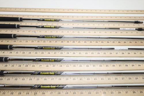 True Temper Dynamic Gold Mid 100 R300 34"-37" Iron Shaft Set Pulls 36676 True Temper Dynamic Gold Mid 100 R300 34"-37" Iron Shaft Set Pulls 36676