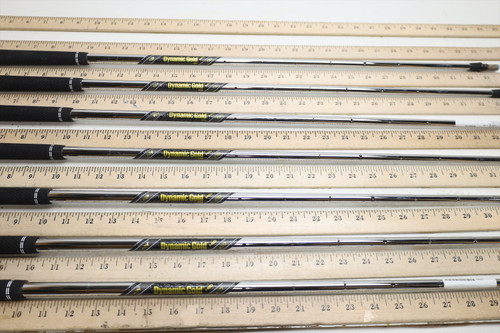 True Temper Dynamic Gold Mid 100 S300 33.75"-37.25" Iron Shaft Set Pulls 36675 True Temper Dynamic Gold Mid 100 S300 33.75"-37.25" Iron Shaft Set Pulls 36675