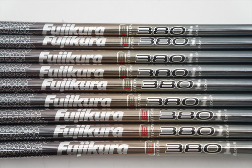 New Fujikura E Fit-On 380I 87G Regular 41" Iron Shaft Set 9Pc .370 1313823