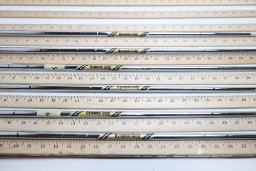 True Temper Dynamic Gold Tour Issue X100 36.75"-37.75" Iron Shaft Set 92535 True Temper Dynamic Gold Tour Issue X100 36.75"-37.75" Iron Shaft Set 92535