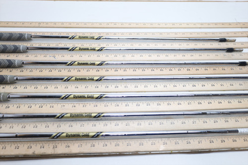 True Temper Dynamic Gold Tour Issue X100 35.25"-37.75" Iron Shaft Set Pulls 0746 True Temper Dynamic Gold Tour Issue X100 35.25"-37.75" Iron Shaft Set Pulls 0746