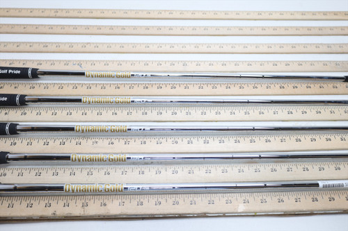 True Temper Dynamic Gold 120 S300 34.5"-37.25" Iron Shaft Set Pulls 13178 True Temper Dynamic Gold 120 S300 34.5"-37.25" Iron Shaft Set Pulls 13178