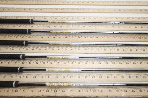True Temper Dynamic Gold 105 S300 33.5"-36.75" Iron Shaft Set Pulls 36601 True Temper Dynamic Gold 105 S300 33.5"-36.75" Iron Shaft Set Pulls 36601