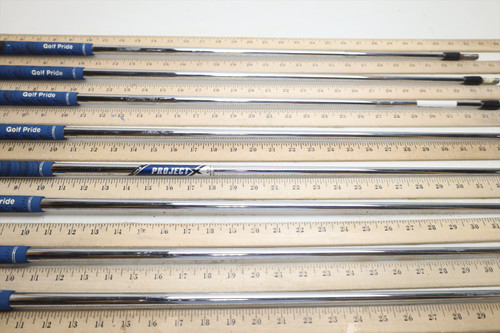 Project X Steel 6.0 120g Stiff 34.25'-37.25" Iron Shaft Set Pulls 36630 Project X Steel 6.0 120g Stiff 34.25'-37.25" Iron Shaft Set Pulls 36630