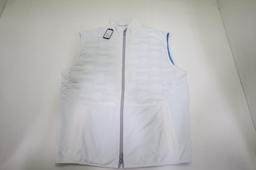 Johnnie-O Golf Ziglar_SMS Vest  Mens Size  Medium White Regular  New INV12586898