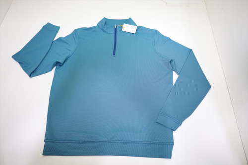 PETER MILLAR Perth Birdseye Pullover Mens Size Medium SPORT NAVY New INV12612895 PETER MILLAR Perth Birdseye Pullover Mens Size Medium SPORT NAVY New INV12612895