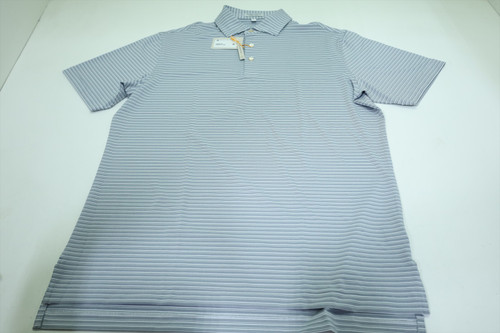 Peter Millar Golf Solid Polo Mens Size Medium WHITE/NAVY New INV12625266 Peter Millar Golf Solid Polo Mens Size Medium WHITE/NAVY New INV12625266