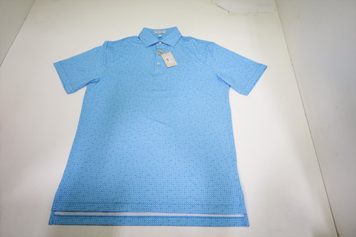 Peter Millar Golf Pattern Polo Mens Size Medium RVRBD New 7554 Peter Millar Golf Pattern Polo Mens Size Medium RVRBD New 7554