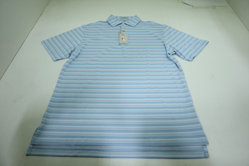 Peter Millar Golf Solid Polo Mens Size Medium SKY Regular New INV12624992 Peter Millar Golf Solid Polo Mens Size Medium SKY Regular New INV12624992