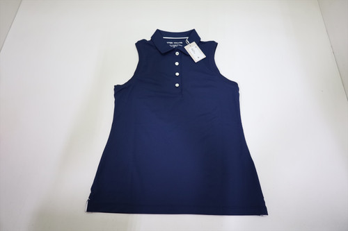 Peter Millar Golf Banded Sport Mesh Polo Womens Size Small NAVY New INV12612196 Peter Millar Golf Banded Sport Mesh Polo Womens Size Small NAVY New INV12612196