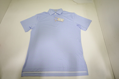 Peter Millar Golf Pattern Polo  Mens Size  Medium WHITE  New 5383