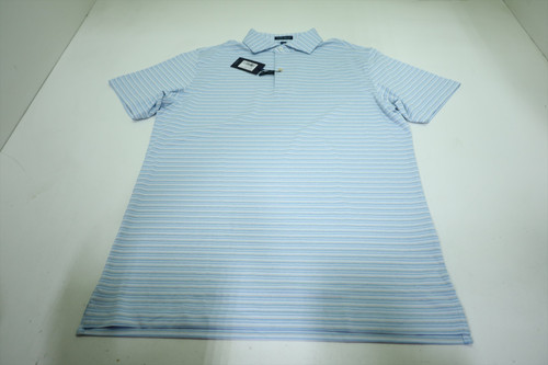 Peter Millar Golf Solid Polo Mens Size Medium BLUE FOREST New INV12624816 Peter Millar Golf Solid Polo Mens Size Medium BLUE FOREST New INV12624816