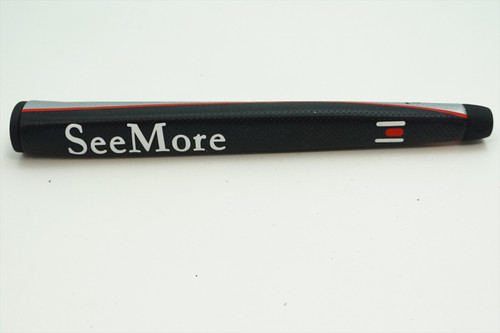 New SeeMore Golf SM75 Black/Silver Putter Grip