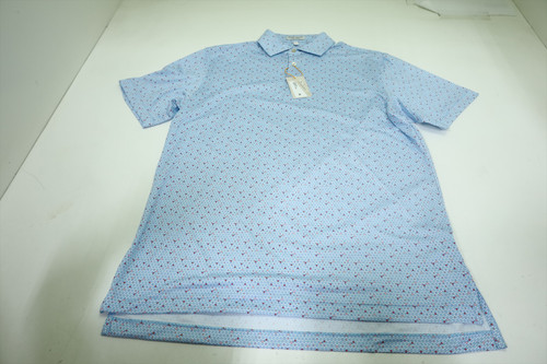 Peter Millar Golf Pattern Polo Mens Size Medium SEAPT Regular New INV12625269 Peter Millar Golf Pattern Polo Mens Size Medium SEAPT Regular New INV12625269