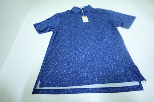 Peter Millar Golf Pattern Polo Mens Size Medium SPORT NAVY New INV12625305 Peter Millar Golf Pattern Polo Mens Size Medium SPORT NAVY New INV12625305