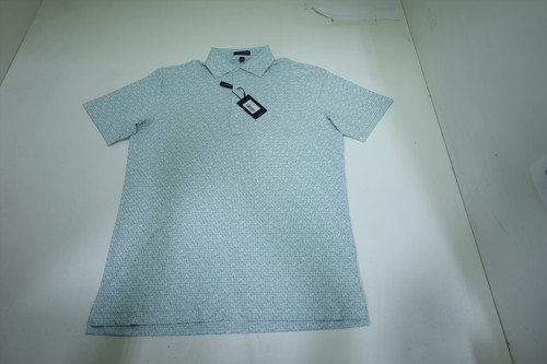 Peter Millar Golf Pattern Polo Mens Size Medium WHITE Regular New INV12548984 Peter Millar Golf Pattern Polo Mens Size Medium WHITE Regular New INV12548984