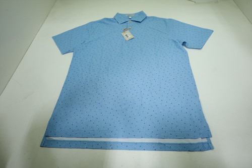 Peter Millar Golf Pattern Polo  Mens Size  Medium SEAPT Regular  New INV12549512