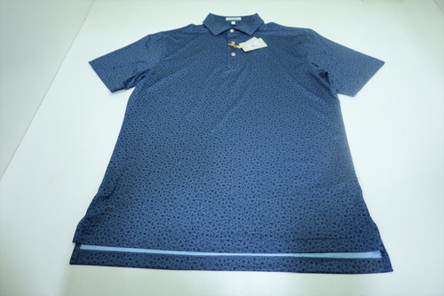 Peter Millar Golf Pattern Polo Mens Size Medium BLHZE Regular New INV12625307 Peter Millar Golf Pattern Polo Mens Size Medium BLHZE Regular New INV12625307