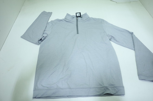 Peter Millar Albatross Cotton Sweater Mens Medium GREY 1/4 Zip INV12624598 Peter Millar Albatross Cotton Sweater Mens Medium GREY 1/4 Zip INV12624598