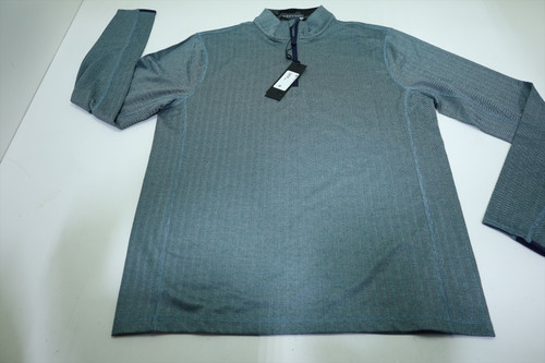 Greyson Herringbone Tate 1/4 Zip Pullover Mens Medium Topaz Heather INV12708589 Greyson Herringbone Tate 1/4 Zip Pullover Mens Medium Topaz Heather INV12708589