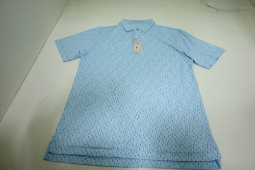 Peter Millar Golf Pattern Polo Mens Size Medium SEAPT Regular New INV12549456 Peter Millar Golf Pattern Polo Mens Size Medium SEAPT Regular New INV12549456