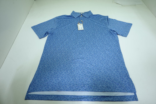 Peter Millar Golf Pattern Polo Mens Size Medium ETIDE Regular New INV12549491 Peter Millar Golf Pattern Polo Mens Size Medium ETIDE Regular New INV12549491