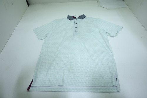 Greyson Golf Pattern Polo Mens Size Medium Sky Regular New INV12676597 Greyson Golf Pattern Polo Mens Size Medium Sky Regular New INV12676597