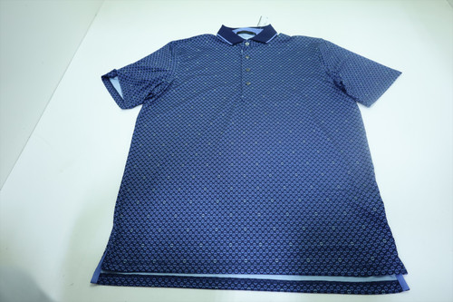 Greyson Golf Two Wolves Micro Polo Mens Size Medium Maltese Blue New INV12694444 Greyson Golf Two Wolves Micro Polo Mens Size Medium Maltese Blue New INV12694444