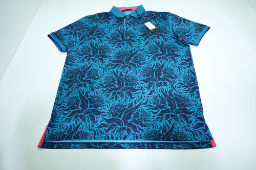 Greyson Golf Quepos Polo  Mens Size  Medium Salamander Regular  New INV12714243