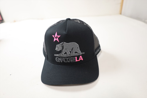 G/FORE Golf LA TALL TRUCKER Hat Men Size OS ONYX/PINK Adjustable INV12783070 G/FORE Golf LA TALL TRUCKER Hat Men Size OS ONYX/PINK Adjustable INV12783070